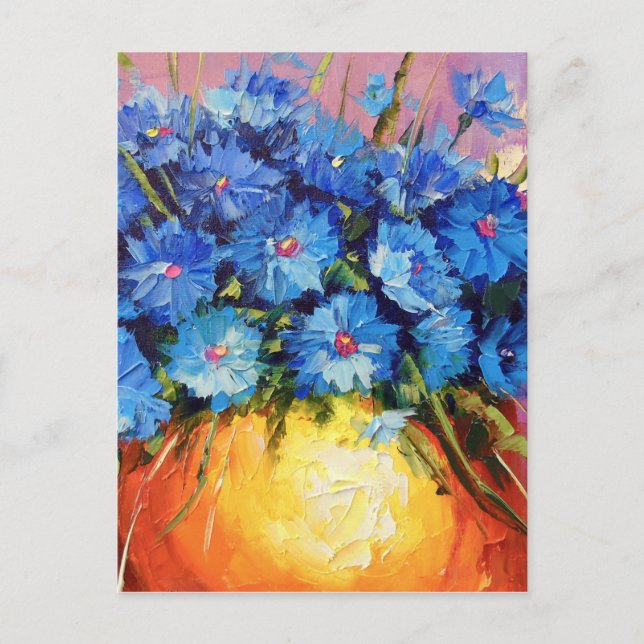 Carte Postale Bouquet de fleurs de maïs (Devant)