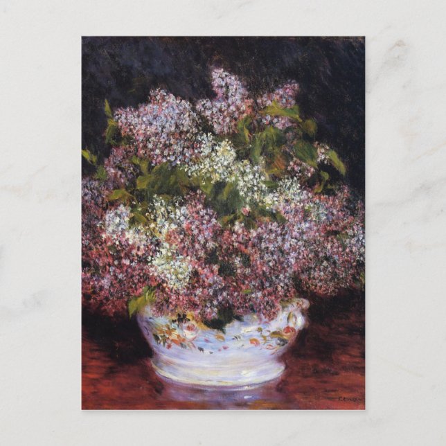 Carte Postale Bouquet de fleurs de Renoir (Devant)