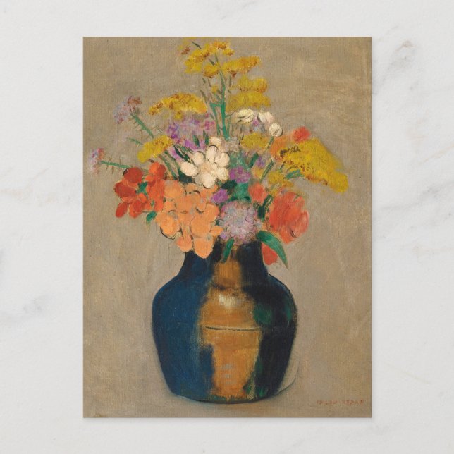 Carte Postale Bouquet de Fleurs | Odilon Redon (Devant)