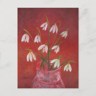 Carte Postale Bouquet de perce-neige  
