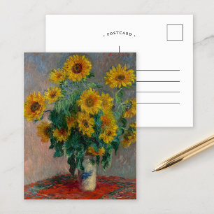Carte Postale Bouquet de tournesols Claude Monet