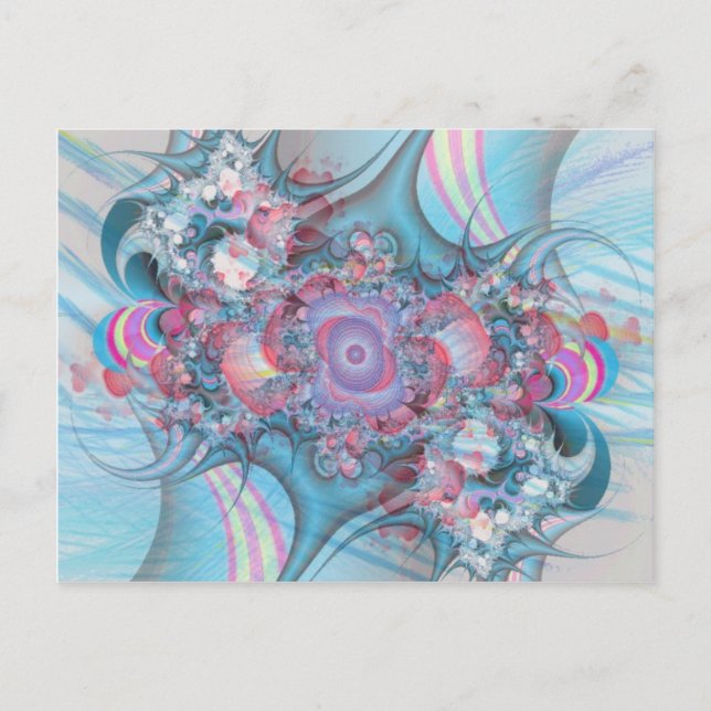 Carte Postale Bouquet en bande de bonbons (Devant)