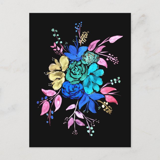 Carte Postale Bouquet floral Nr 2 (Devant)