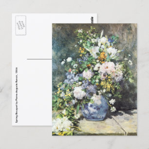 Carte Postale Bouquet printanier de Pierre Renoir, Fleurs vintag