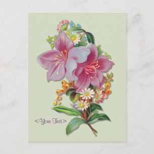 Carte Postale Bouquet Vintage