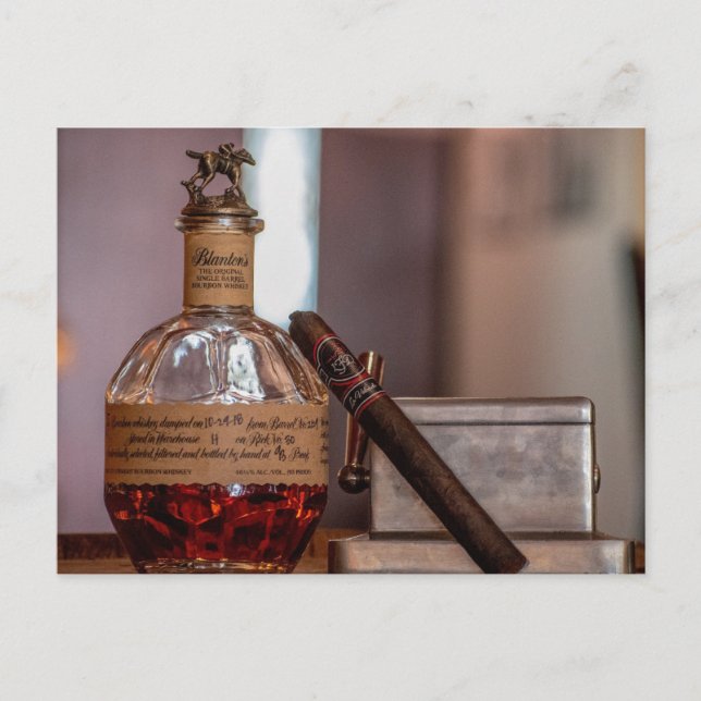Carte postale BOURBON & CIGAR (Devant)