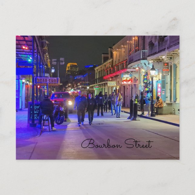 Carte postale Bourbon Street (Devant)