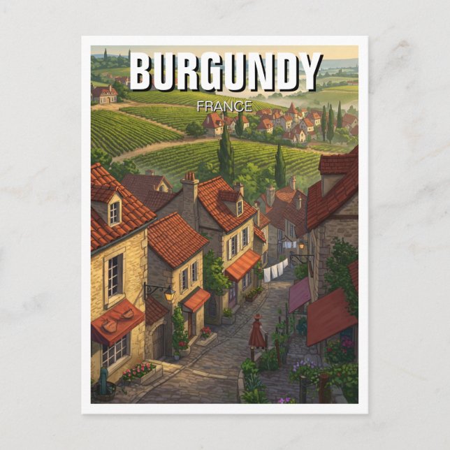 Carte Postale Bourgogne (Devant)