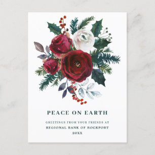 Carte Postale Bourgogne Floral Holly