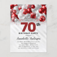 Bourgogne Parties scintillant de ballon rouge arge