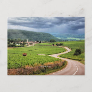 Carte Postale Bourgogne, vignobles français,