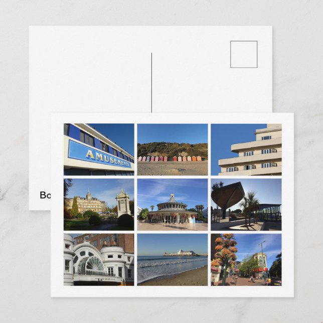 Carte Postale Bournemouth (Devant / Derrière)