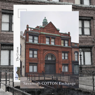 Carte Postale Bourse de coton de Savannah Géorgie Photographique