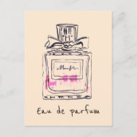 Bouteille de parfum mode aquarelle eau de parfum