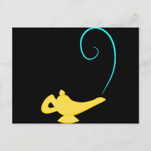 Carte Postale Bouteille Genie