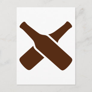 Carte Postale Bouteilles de bière