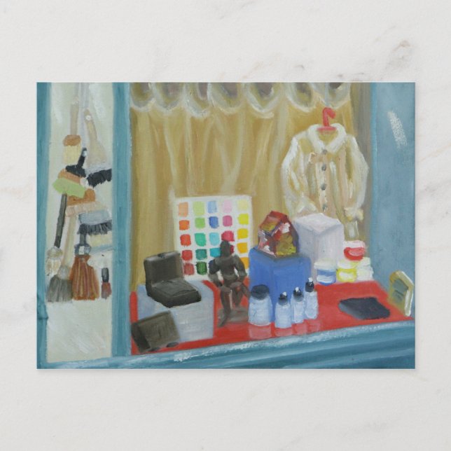 Carte Postale Boutique d'art parisien (Devant)