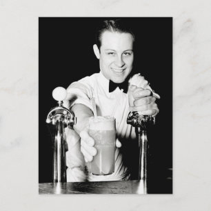 Carte Postale Boutique de soda, 1936