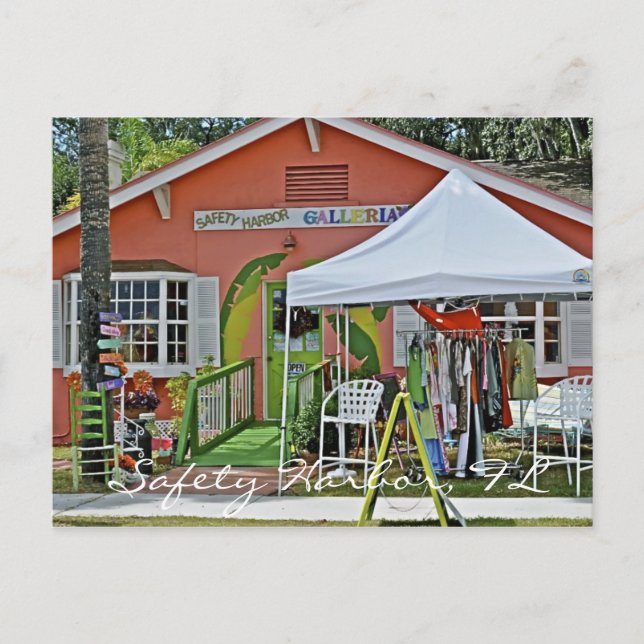 Carte Postale Boutique du port de sécurité (Devant)