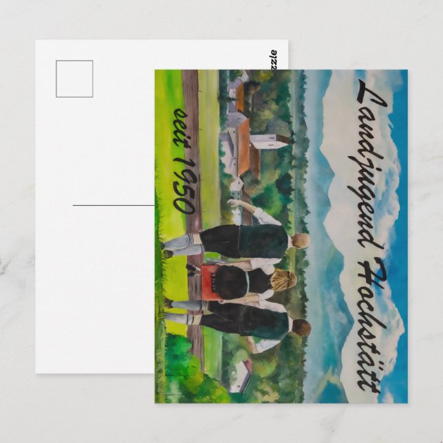 Carte Postale Boutons (Devant / Derrière)