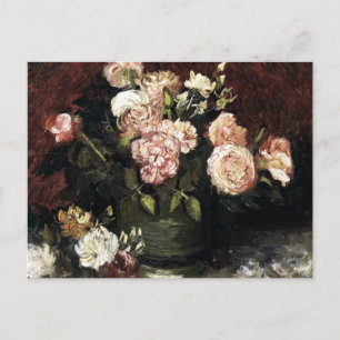 Carte Postale Bowl with Peonies and Roses - Gogh