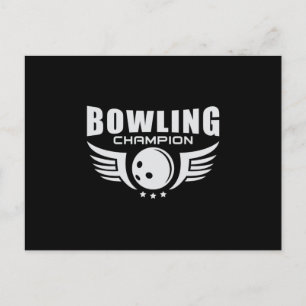 Carte Postale Bowling Bowler Sport Strike Bowl Team Funny Cadeau