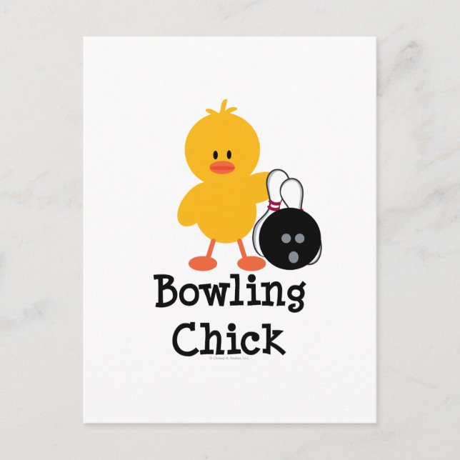 Carte postale Bowling Chick (Devant)