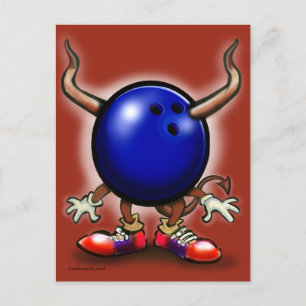 Carte Postale Bowling Demon