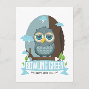 Carte postale Bowling Green Owl