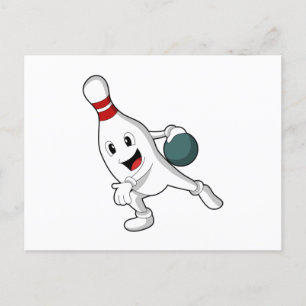 Carte Postale Bowling pin Bowling