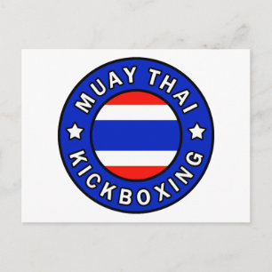 Carte Postale Boxe thaïlandaise Muay Thai
