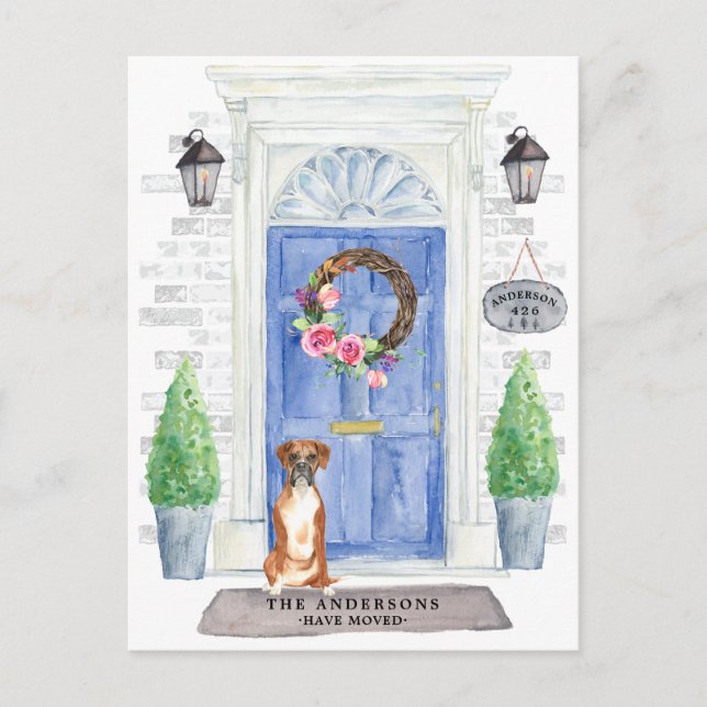 Carte postale Boxer Moving Faire-part (Devant)