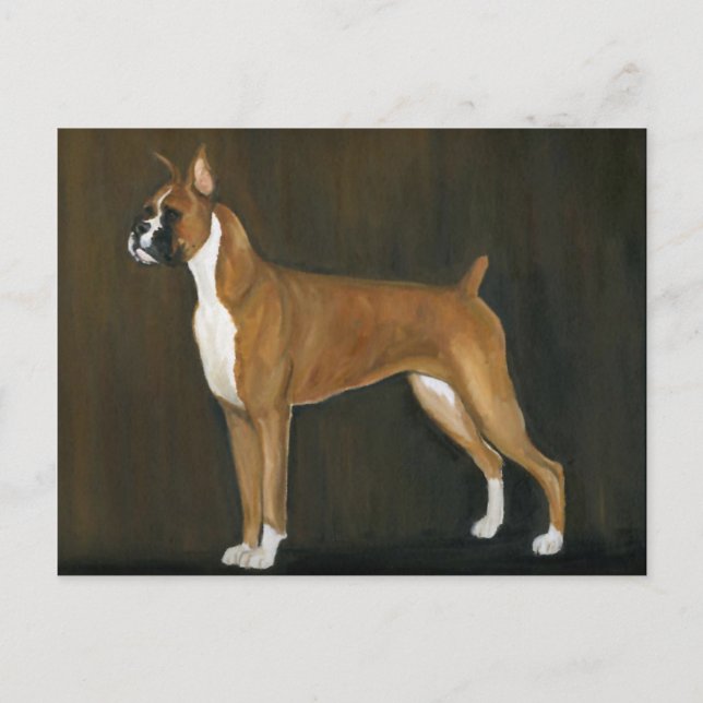 Carte postale Boxer Original Chien Art (Devant)