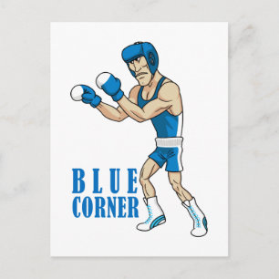 Carte Postale boxeur de dessin animé