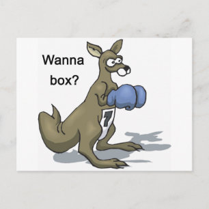 Carte Postale Boxeur Kangourou
