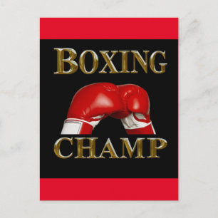 CARTE POSTALE BOXING