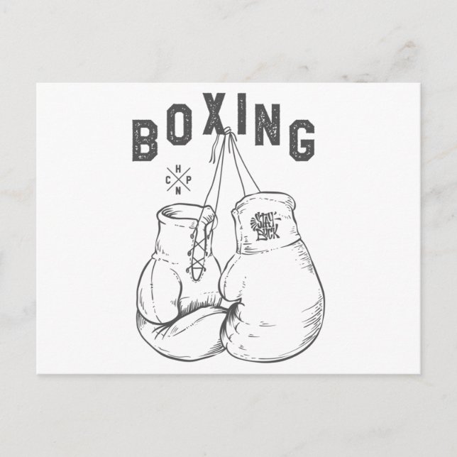 Carte Postale Boxing gloves (Devant)