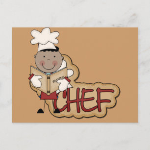 Carte Postale Boy Chef - Chemises et cadeaux afro-américains