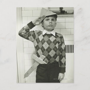 Carte Postale Boy Holding