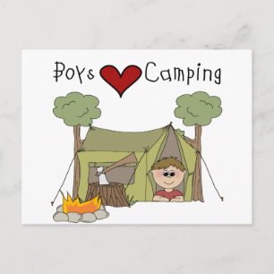 Carte Postale Boys Love Camping