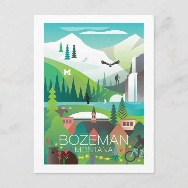 Carte postale Bozeman, Montana (Devant)
