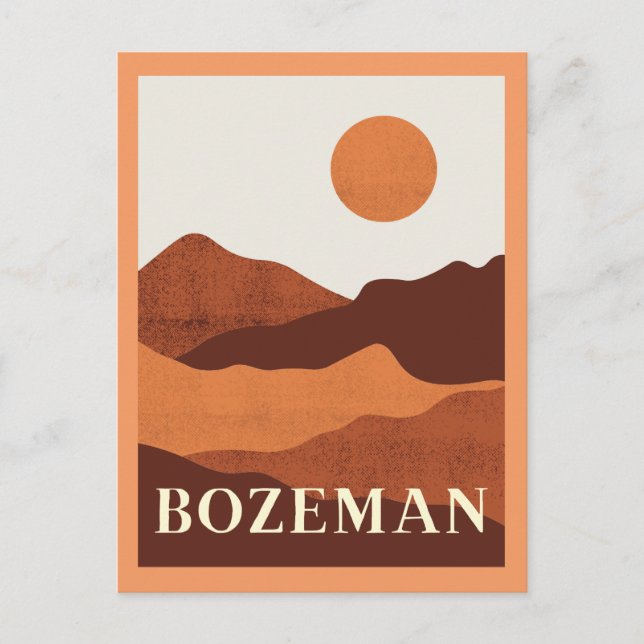 Carte postale Bozeman, Montana Mountains (Devant)
