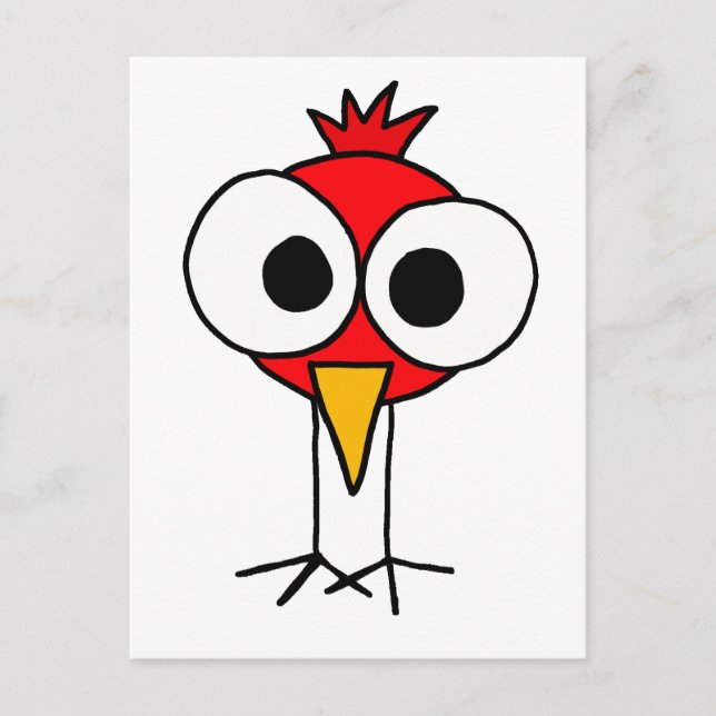 Carte Postale BR- Drôle Cartoon Redbird (Devant)