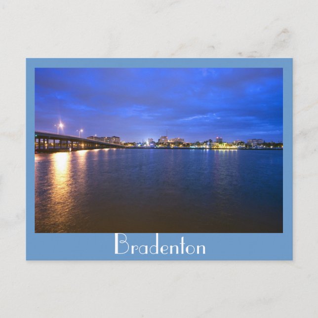 Carte Postale Bradenton, Floride, joyau du Golfe (Devant)