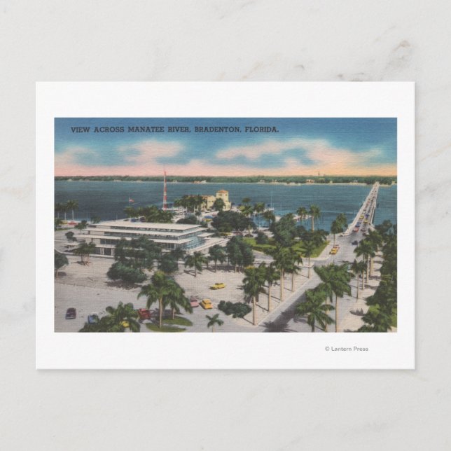 Carte Postale Bradenton, Floride - Vue Sur Manatee River (Devant)