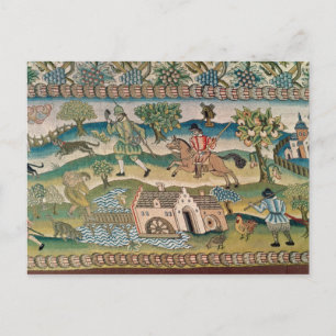 Carte Postale Bradford Table Carpet, détail des scènes de l rura