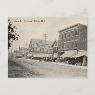 Carte Postale Bradley Beach, New Jersey, Main Street, Vintage