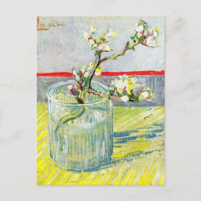 Carte Postale Branche d'amande en fleurs par Vincent van Gogh (Devant)