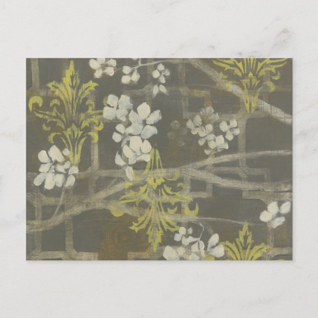 Carte Postale Branche de fleurs à motifs I (Devant)