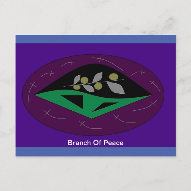 Carte Postale Branche de la paix (Devant)